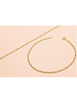 Güler Kuyumculuk 14 Ayar Altın Figaro Bileklik