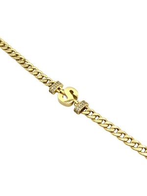 Güler Kuyumculuk Altın S Harfli Gurmet Bileklik-Künye