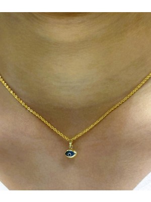 Güler Kuyumculuk 14 Ayar Altın Nazar Boncuklu Halat Zincir