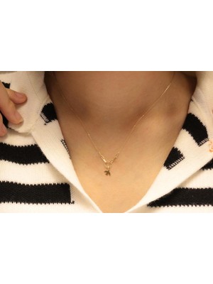 Güler Kuyumculuk 14 Ayar Altın Kırlangıç  Figürlü Hayalet Kolye