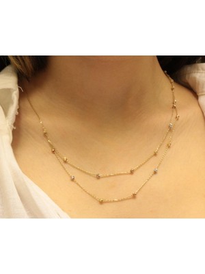 Güler Kuyumculuk 14 Ayar Altın Dorika Toplu Zincir