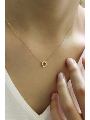 Güler Kuyumculuk 3 Boyutlu O Harfi ve Zinciri