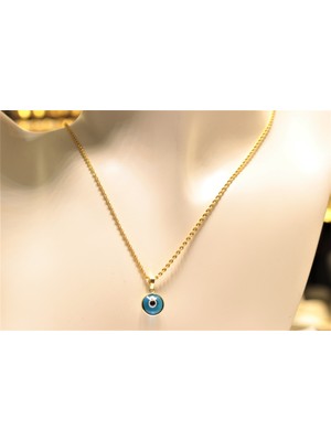 Güler Kuyumculuk Altın Nazar Göz Boncuklu Halat Zincir