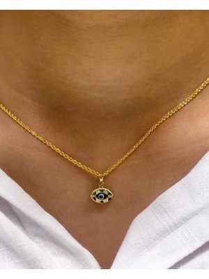 Güler Kuyumculuk 14 Ayar Altın Nazar Boncuklu Halat Zincir