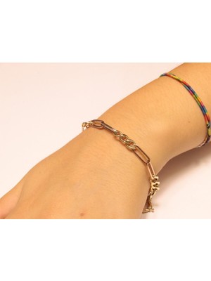 Güler Kuyumculuk Altın Taşsız Künye-Bileklik