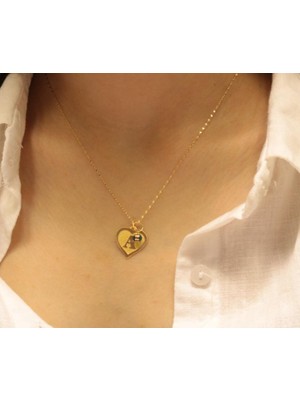 Güler Kuyumculuk 14 Ayar Altın A Harfli Aynalı Zincir