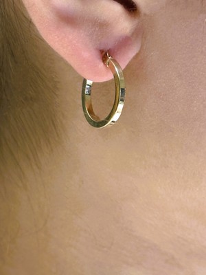 Güler Kuyumculuk 14 Ayar Altın Halka Küpe