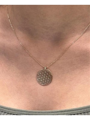 Güler Kuyumculuk 14 Ayar Altın Yaşam Çiçeği Kolye