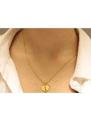 Güler Kuyumculuk 14 Ayar Altın Halat Zincirli I Harfi