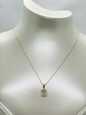 Güler Kuyumculuk 14 Ayar Altın Kalp  Kolye Uçlu Zincir