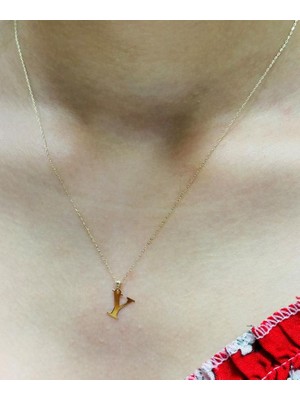 Güler Kuyumculuk 14 Ayar Altın Y Harfli Zincir