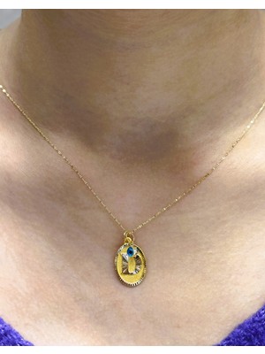 Güler Kuyumculuk Altın Nostaljik E Harfli Aynalı Zincir