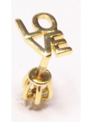 Güler Kuyumculuk 14 Ayar Altın Piercing Tragus Küpe