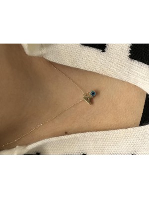 Güler Kuyumculuk Altın Nazar Boncuklu A Harfli Zincir