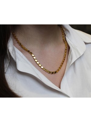 Güler Kuyumculuk 14 Ayar Altın Pullu Zincir