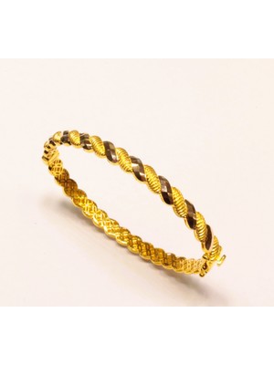 Güler Kuyumculuk Altın Ikili Burma Kelepçe Bilezik