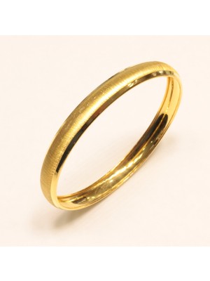 Güler Kuyumculuk Altın Düz Model Simli Bilezik