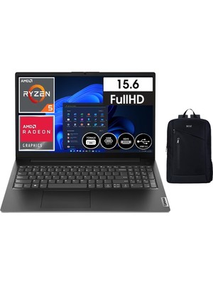 Lenovo V15 G4 Amn R5-7520U 16 GB 256 GB SSD Ddr5 15.6" Windows 11 Pro Fhd Dizüstü Bilgisayar Notebook + Boz Çanta