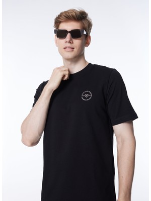 Jack & Jones Yuvarlak Yaka Siyah Erkek T-Shirt Jprblushıeld Tee Ss Crew Neck Exc