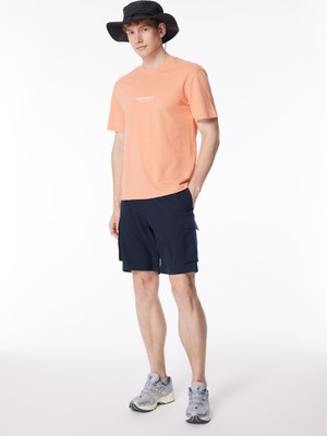 Jack & Jones Bisiklet Yaka Turuncu Erkek T-Shirt 12240121_JORVESTERBRO Tee Ss Crew N