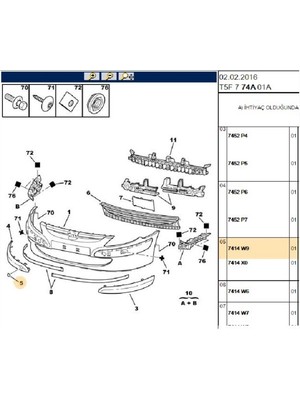 Ön Çeki Kapak 307 (00207414W9-7414W9)