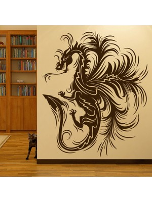 Jeronkarji Dragon Art Canavar Dekoratif Duvar Sticker Çıkartması Bebek Çocuk Odası
