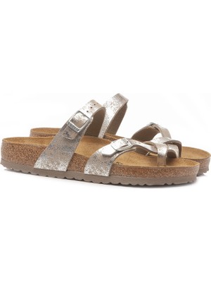 Birkenstock Mayari Syn Washed Metallic Kadın Terlik