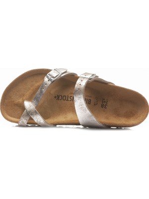 Birkenstock Mayari Syn Washed Metallic Kadın Terlik