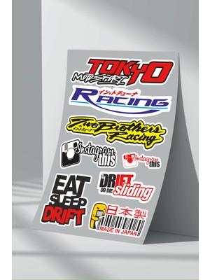 Stickermarket Sponsor Motosiklet Bisiklet Araç Sticker Seti (20)
