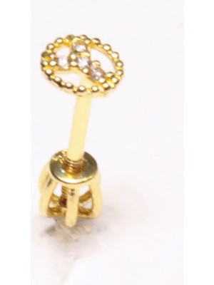 Güler Kuyumculuk 14 Ayar Altın Piercing Tragus Küpe