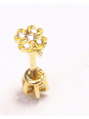 Güler Kuyumculuk 14 Ayar Altın Piercing Tragus Küpe