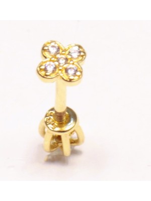 Güler Kuyumculuk 14 Ayar Altın Piercing Tragus Küpe