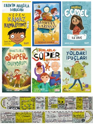 Yoldaki İpuçları - Dualarla Süper Oluyorum - Eren'in Akıllıca Soruları Neden Namaz Kılmalıyım? - İlk Oruç - Besmele Hazinesi - İbadetlerle Süper Oluyorum 6 Kitap