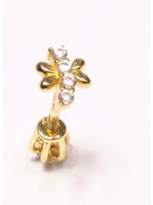 Güler Kuyumculuk 14 Ayar Altın Piercing Tragus Küpe