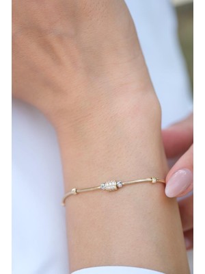 Tufanlar Kuyumculuk Altın Taşlı Dorikalı Bileklik