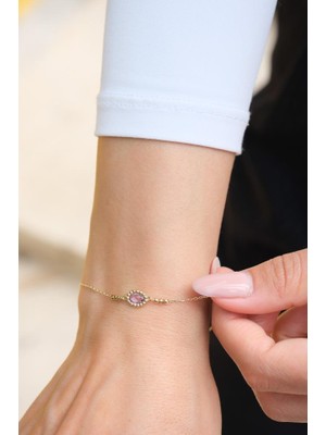 Tufanlar Kuyumculuk Altın Renkli Taşlı Bileklik