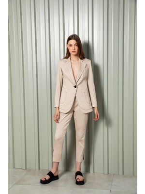Kameya Arka Pileli Blazer Ceket 24S50412