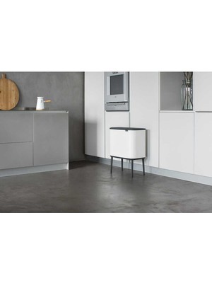 Brabantia 001-01-BO White Dokunmatik Çöp Kutusu 11+23 Litre