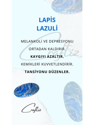 Craftiz Lapis Lazuli Doğal Taş Bileklik