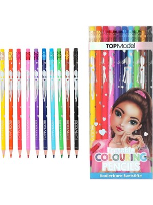 TOPModel 10 'lu Silinebilir Kuru Boya Kalemleri 0412219_A