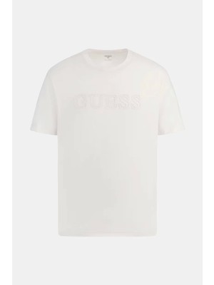 Guess Erkek Önü Logolu T-Shirt