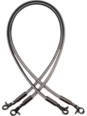 Angel Çanta Aksesuar Taşlı Kancalı Kovanlı Çift Çanta Sapı Füme Renk