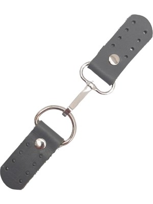 Angel Çanta Aksesuar Gerçek Deri Kancalı Böce (Kilit) Gri Renk Gümüş Metalli