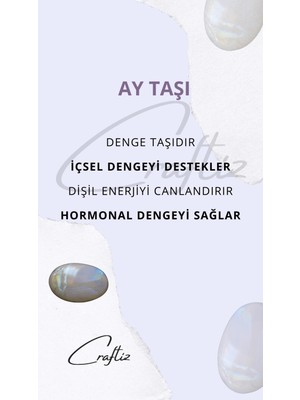 Craftiz Ay Taşı Doğaltaş Bileklik