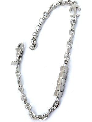 Ose Shop İtalyan Tasarımı 925 Ayar Gümüş  Çapa Figürlü Özel Seri  Bileklik