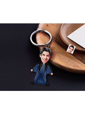 Bk Gift Kişiye Özel Extreme Sport Karikatürlü Ahşap Anahtarlık-1 Sevgiliye Hediye, Arkadaşa Hediye, Doğum Günü Hediyesi