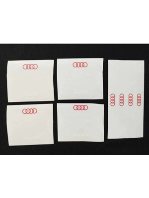 Modifiye Fabrikası Audi Marka Uv Baskılı Kapı Kolu Koruma Folyo Seti Çizik Önleyici