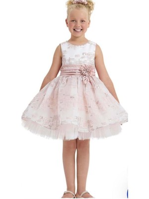 Pamina Kız Çocuk Krem -Pudra Elbise - Pamina - Pudra - 9 Yaş - 33067-PUDRA-9 Yaş