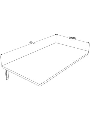 Dekorfim Çok Amaçlı Katlanır Masa 90*60