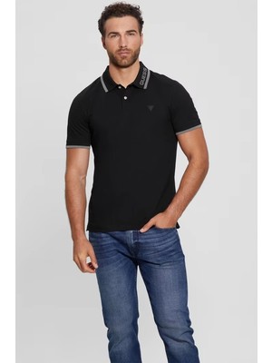 Guess Erkek Eco Lyle Siyah Polo